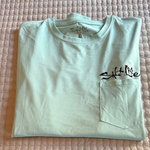 Salt Life Men's Aqua long Sleeve T shirt